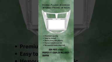 Verna Fludic android stereo frame 9 inches #androidframe #androidstereo #vernafludic