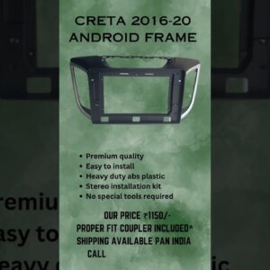 Creta android stereo frame #creta #cretamodification #cretaandroid