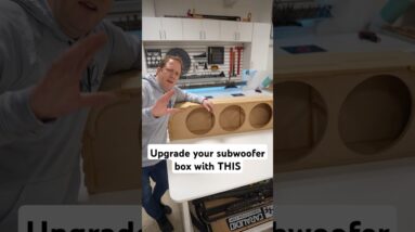 Budget friendly subwoofer box upgrades with some simple router techniques! #caraudiofabrication