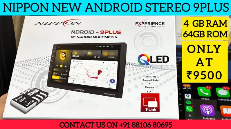 Nippon new android stereo 9plus with 4 GB ram & 64 GB storage | Nippon car stereo | Nippon stereo