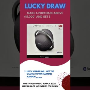 Lucky draw !! get a chance to win Harman kardon onyx studio 7 speaker for free #harmankardon