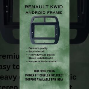 Kwid android stereo frame #kwid #kwidandroid