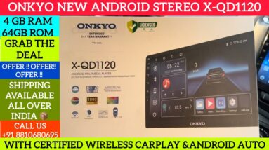 Onkyo X-QD1120 android stereo with 4Gb ram & 64GB Storage | Onkyo new android car stereo 1120