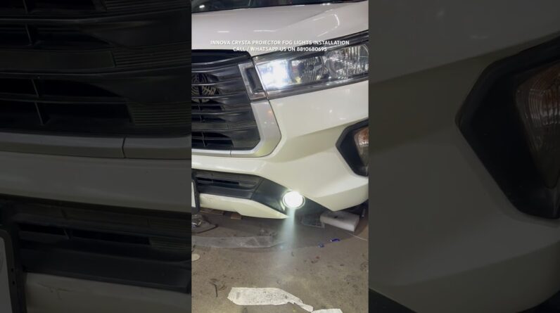 Innova CRYSTA projector fog lights installation #crystainnova #innovacrysta