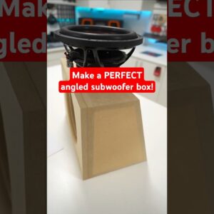 Make a PERFECT wedge subwoofer enclosure box with THESE TIPS!