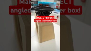 Make a PERFECT wedge subwoofer enclosure box with THESE TIPS!