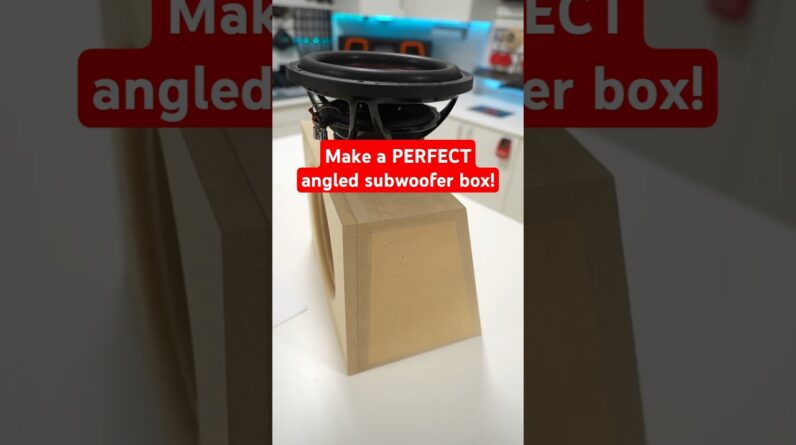Make a PERFECT wedge subwoofer enclosure box with THESE TIPS!
