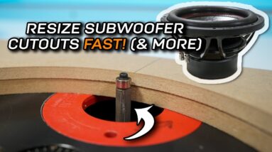 Quick Resize Trick for Pro Car Audio Cutouts (You Need This Bit!)