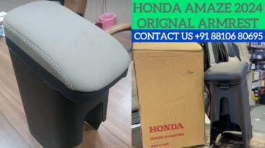 Honda amaze Orignal armrest | Orignal Honda Armrest for Amaze 2024 | OEM honda amaze armrest
