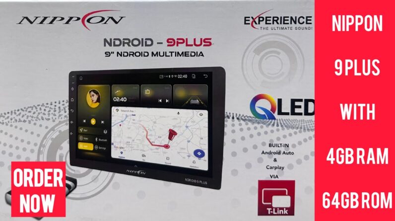 Nippon android stereo android 9plus with 4GB RAM & 64GB Storage