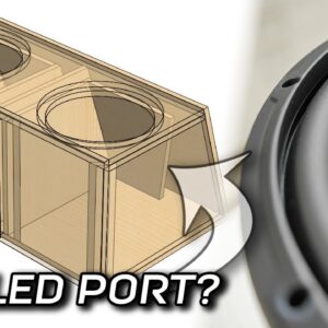 PLAN for better subwoofer bass! Why I angled the port!