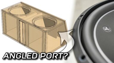 PLAN for better subwoofer bass! Why I angled the port!