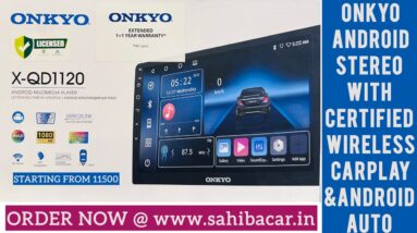 Onkyo android stereo with certified wireless CarPlay & Android Auto | Onkyo X-QD1120 android stereo