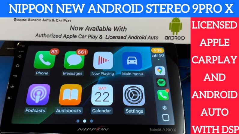 Nippon 9 PRO X new android stereo with certified wireless CarPlay and Android auto