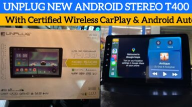 Unplug android stereo with Certified wireless apple carplay & android auto | Unplug T400 car stereo