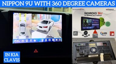 Nippon android stereo with 360 degree camera installed in Kia Clavis | Nippon 9U android stereo