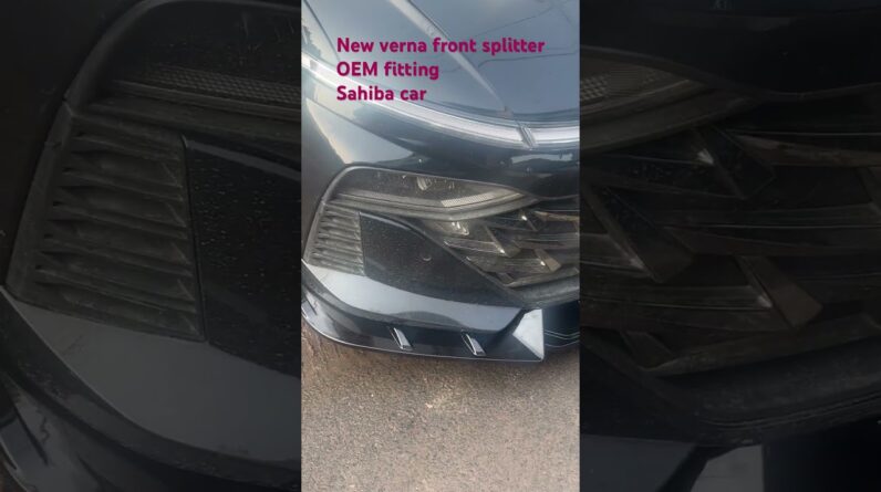 New verna fludic from splitter # sahiba car # new verna fludic 2025