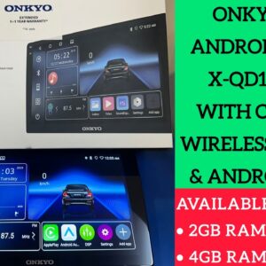 Onkyo X-QD1120 Pro with certified Wireless CarPlay & Android Auto | Onkyo New Car Stereo 1120 Pro