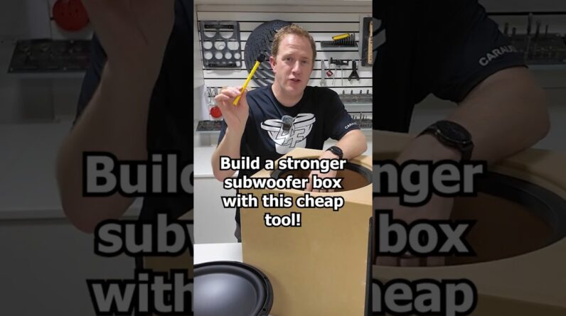 Get stronger subwoofer boxes with this small detail...