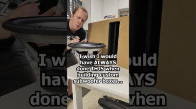 THIS has become a requirement when I build custom ported subwoofer boxes...