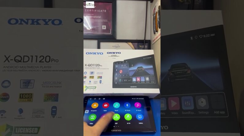 Onkyo New Android Stereo | Certified Wireless CarPlay & Android Auto | Onkyo X-QD1120 PRO #carstereo