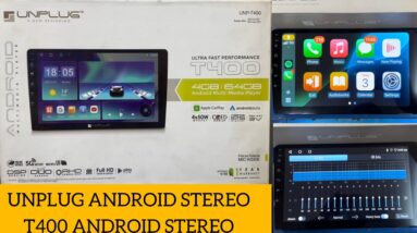 Unplug android car stereo T400 with 4GB Ram & 64GB Storage | Wireless Apple CarPlay & Android auto