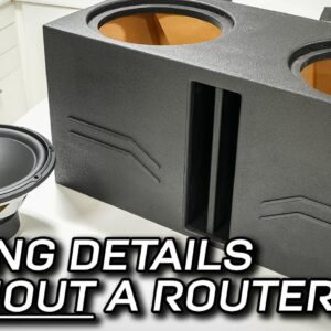 Subwoofer Box Details via WHAT new technology? (No templates, no router)