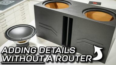 Subwoofer Box Details via WHAT new technology? (No templates, no router)