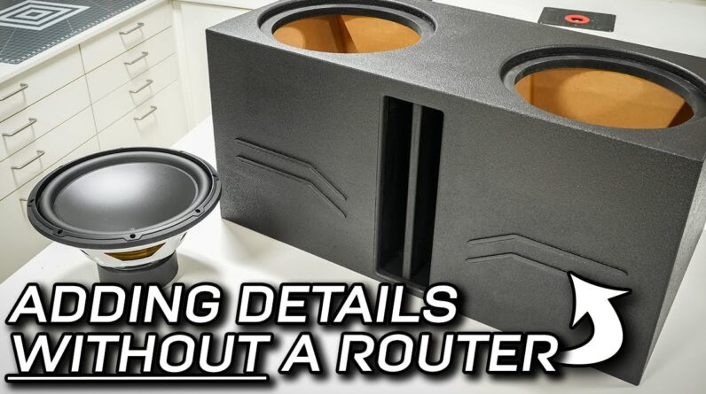 Subwoofer Box Details via WHAT new technology? (No templates, no router)