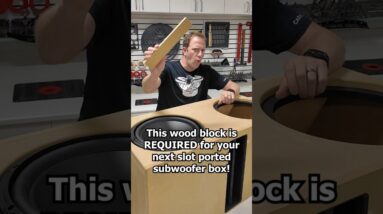 THIS wood block is a MUST HAVE for your next subwoofer box build!