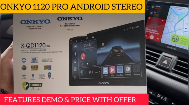 Onkyo android car stereo with Certified wireless CarPlay & Android Auto | Onkyo Car stereo 1120 pro