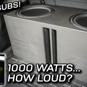 Rated 1000 watts... Loud & Accurate Sound? Installing the 2x 13W3's Subwoofer Enclosure!