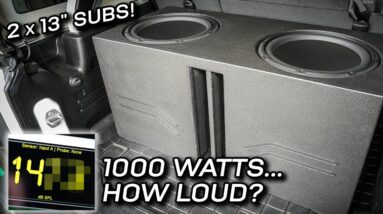 Rated 1000 watts... Loud & Accurate Sound? Installing the 2x 13W3's Subwoofer Enclosure!
