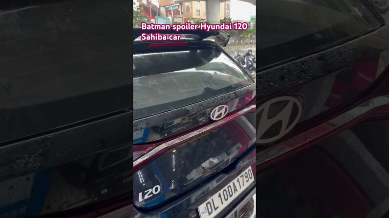 Batman spoiler for car # sahiba car # batman spoiler Hundai 120