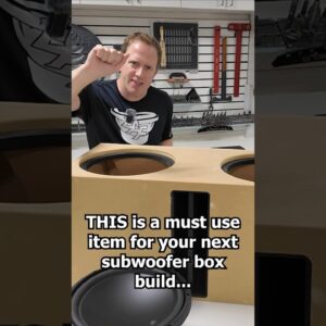 This item makes a big difference on a custom subwoofer box build!
