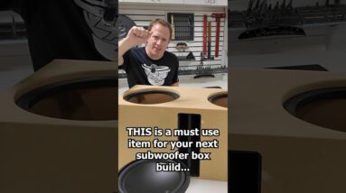 This item makes a big difference on a custom subwoofer box build!