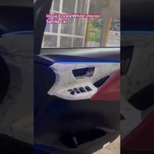 Inova Crysta white interior # sahiba car