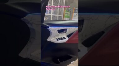 Inova Crysta white interior # sahiba car