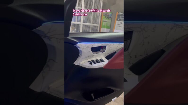 Inova Crysta white interior # sahiba car