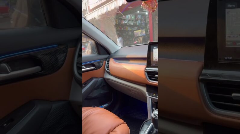 किआ सेल्टोस का संशोधित इंटीरियर | किआ सेल्टोस लक्ज़री टैन इंटीरियर अपग्रेड | अल्ट्रा कम्फर्ट सीट कवर