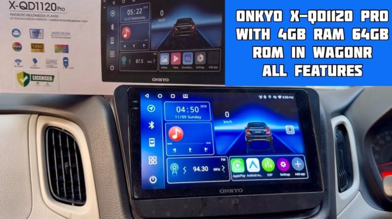 Onkyo Android stereo installed in Wagonr | Onkyo X-Qd1120 pro android stereo with 4GB RAM 64GB ROM