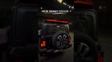 Thar Roxx front led and rear bronco spoiler | Thar Roxx modified | Thar Roxx accessories #tharlover