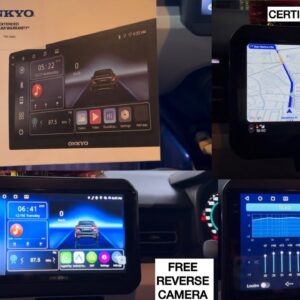 Onkyo X-QD1120 Pro 2/32GB Android stereo installed in Ignis | Onkyo Android Car stereo with CarPlay