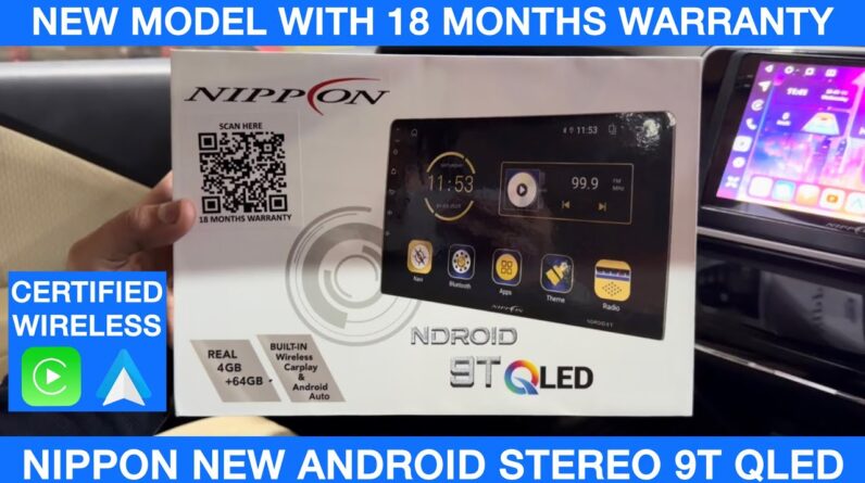 Nippon new android stereo 9T with Certified Wireless CarPlay & Android Auto | Nippon android stereo