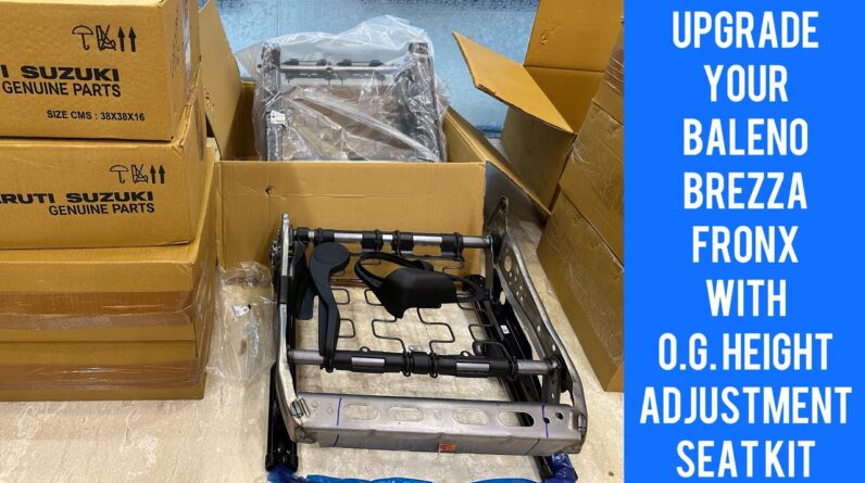 Height adjustment seat for Fronx Baleno Brezza base model | Orignal MSGA Height adjustment kit