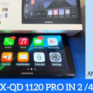 Onkyo android stereo X-QD1120 Pro with Licensed CarPlay & Android Auto | Free AHD Reverse Camera