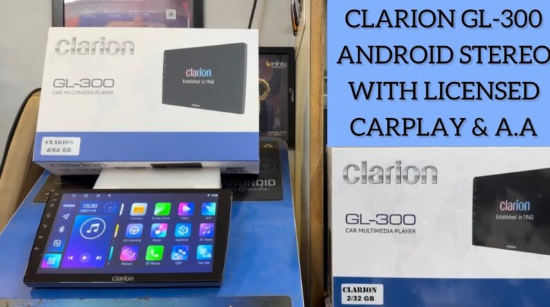 Clarion Android stereo GL300 with Wireless CarPlay & Android Auto | Clarion new android stereo