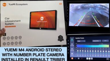 Yuemi M4 Android car stereo | Mi Car Infotainment System | 4GB RAM 64 GB Storage 360 Camera support