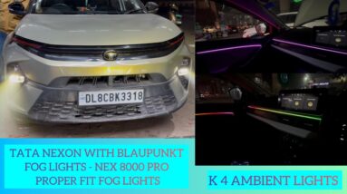 Tata Nexon modified | Blaupunkt orignal foglights for Nexon | Ambient light for Tata Nexon