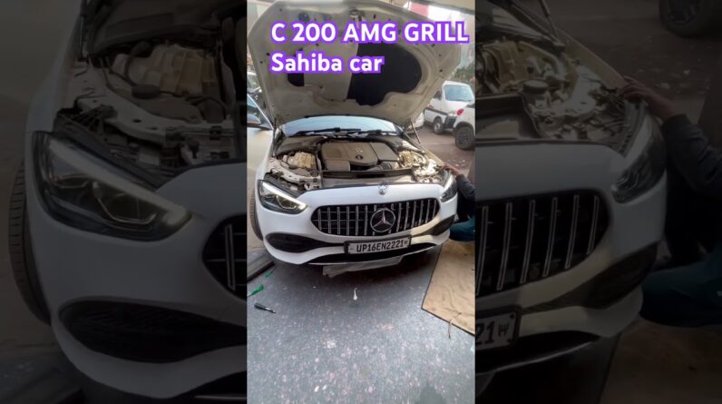 Mercedes C200 front grill # amg grill Mercedes C200 # Sahiba car
